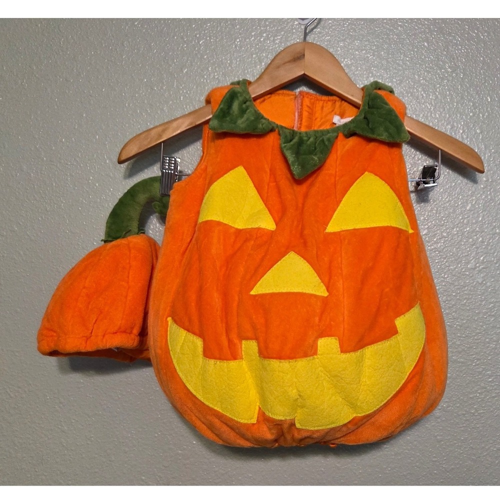 Pottery Barn Kids Pumpkin Costume 2T Glow in the Dark Halloween Toddler PBK